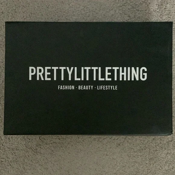 Pretty Little Thing Hot Pink Strappy Chunky Heels with Clear Band Size 10 - Picture 5 of 5